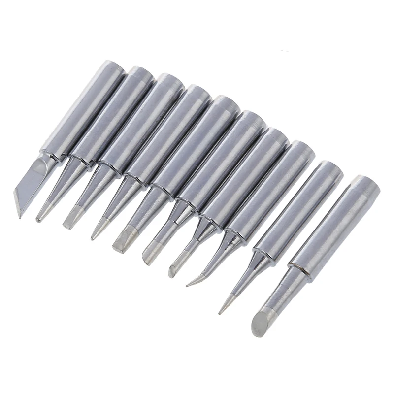 NEW-10 Tip Set Tips Soldering Tip Set for Soldering Iron 900-T-I/ BK/ 1.6D/ 2.4D/ 3.0D/ 2C/ 3C/ 4C NEW
NEW-10 Tip Set Tips Soldering Tip Set for Soldering Iron 900-T-I/ BK/ 1.6D/ 2.4D/ 3.0D/ 2C/ 3C/ 4C NEW