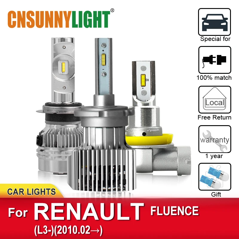 CNSUNNYLIGHT Bright Auto LED Headlight Bulbs For RENAULT FLUENCE L3 From 2010 Foglamp Bulbs No Flicker Headlamp Car Accessories
CNSUNNYLIGHT Bright Auto LED Headlight Bulbs For RENAULT FLUENCE L3 From 2010 Foglamp Bulbs No Flicker Headlamp Car Accessories