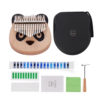 Panda Wooden 17-Key Kalimba Thumb Piano Maple with Carry Bag Musical Note Stickers Tuning Hammer Cleaning Cloth Musical Gift
Panda Wooden 17-Key Kalimba Thumb Piano Maple with Carry Bag Musical Note Stickers Tuning Hammer Cleaning Cloth Musical Gift