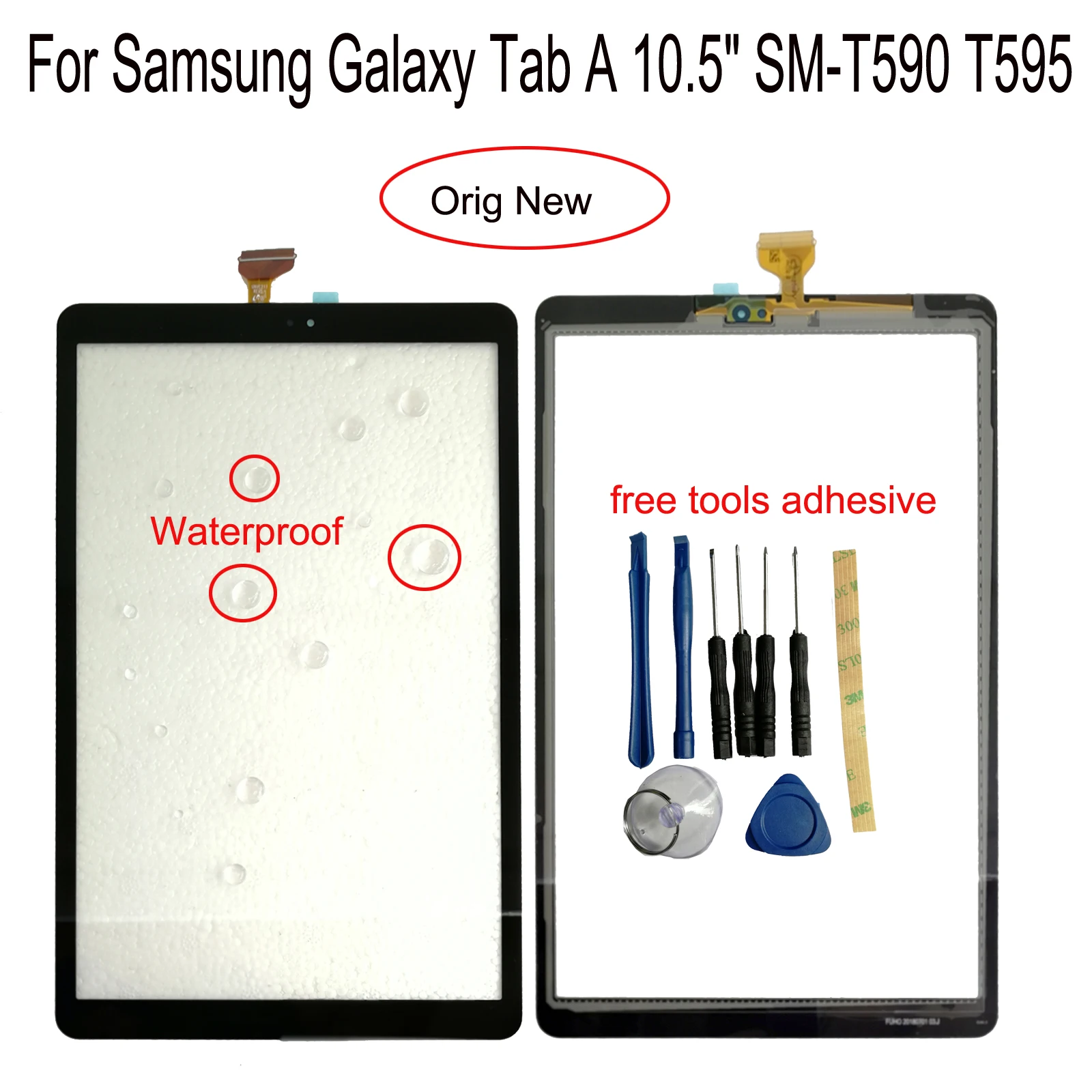 

OEM For Samsung Galaxy Tab A 10.5" SM-T590 T595 Outer Front Glass Touch Screen