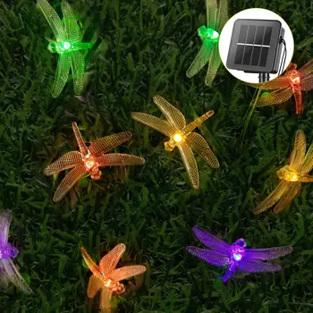 20 30 LED Solar Powered Dragonfly String Light Outdoor Waterproof 8 Modes Fairy Light For Garden Yard Christmas Patio Decoration
20 30 LED Solar Powered Dragonfly String Light Outdoor Waterproof 8 Modes Fairy Light For Garden Yard Christmas Patio Decoration