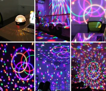 Voice Control LED Crystal Magic Ball Light 18W 6 Color Change Laser Effects Stage Lighting Disco Lights For DJ Bar Party supplie
Voice Control LED Crystal Magic Ball Light 18W 6 Color Change Laser Effects Stage Lighting Disco Lights For DJ Bar Party supplie
