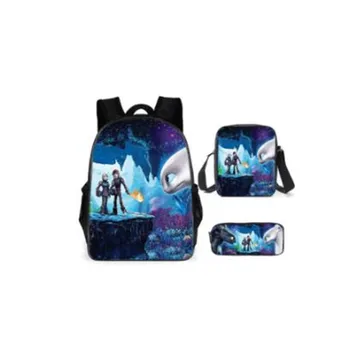 16Inch/3Pcs How To Train Your Dragon 3D Printing Backpacks Pencil Bag Portfolio School Bags For Boys Girls Bookbag Satchel
16Inch/3Pcs How To Train Your Dragon 3D Printing Backpacks Pencil Bag Portfolio School Bags For Boys Girls Bookbag Satchel