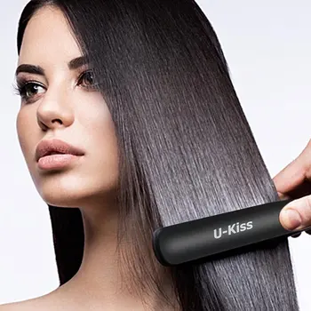 U-Kiss Ultra Thin Digital LCD Display Screen Titanium Plate Swivel Cable Traightening Curling Touch Screen Hair Straightener
U-Kiss Ultra Thin Digital LCD Display Screen Titanium Plate Swivel Cable Traightening Curling Touch Screen Hair Straightener