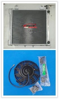 Brand New Aluminum Racing Radiator + FAN For Can Am Bombardier DS650 DS 650 DS650X Baja 2000-2007 06 05 04 03 02 01 00 07