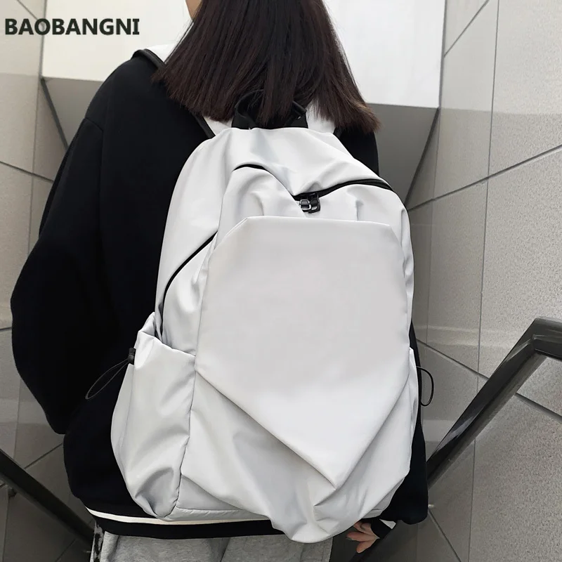 New Waterproof Nylon Women Backpack Large Capacity Solid Color Men Travel Bag Unisex College Schoolbag Laptop Backpacks
New Waterproof Nylon Women Backpack Large Capacity Solid Color Men Travel Bag Unisex College Schoolbag Laptop Backpacks