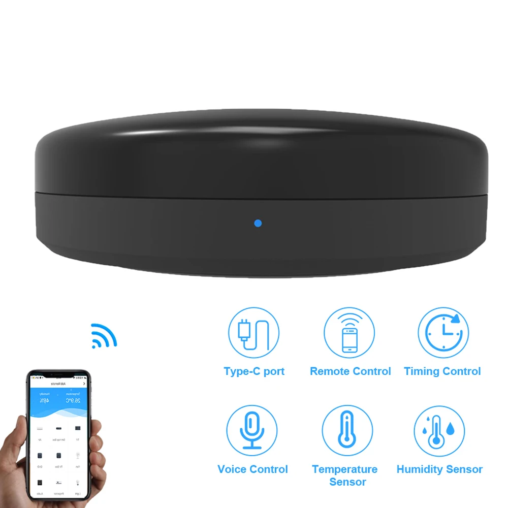 Smart universal infrared remote control wifi remote smart infrared remote control Tuya Google Assistant Alexa WiFi home
Smart universal infrared remote control wifi remote smart infrared remote control Tuya Google Assistant Alexa WiFi home
