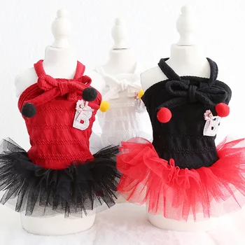 Lace Bow Dog Dress Pet Products Summer 100% Cotton Clothing For Dogs Cats Chihuahua Teddy Pet Puppy Dog Clothes Red Black
Lace Bow Dog Dress Pet Products Summer 100% Cotton Clothing For Dogs Cats Chihuahua Teddy Pet Puppy Dog Clothes Red Black
