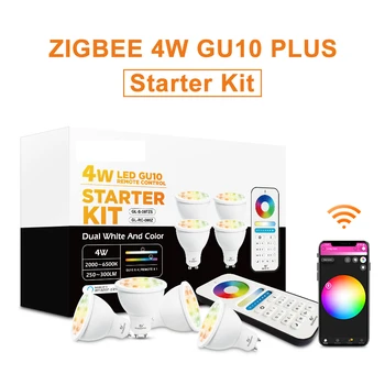 ZigBee Samrt LED GU10 Spotlight RGB+CCT 4-Pack Bulb work with Zigbee hub Alexa echo plus 4W remote control Voice control
ZigBee Samrt LED GU10 Spotlight RGB+CCT 4-Pack Bulb work with Zigbee hub Alexa echo plus 4W remote control Voice control