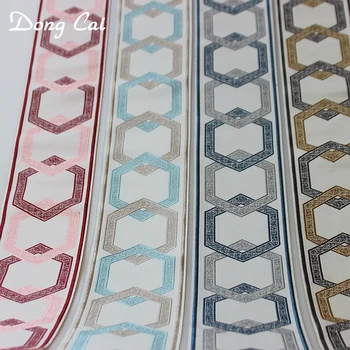 9CM National pillow sofa European-style geometric 4 color Curtain Patchwork Lace Ribbon Trim DIY Webbing Home Textile Decoration
9CM National pillow sofa European-style geometric 4 color Curtain Patchwork Lace Ribbon Trim DIY Webbing Home Textile Decoration