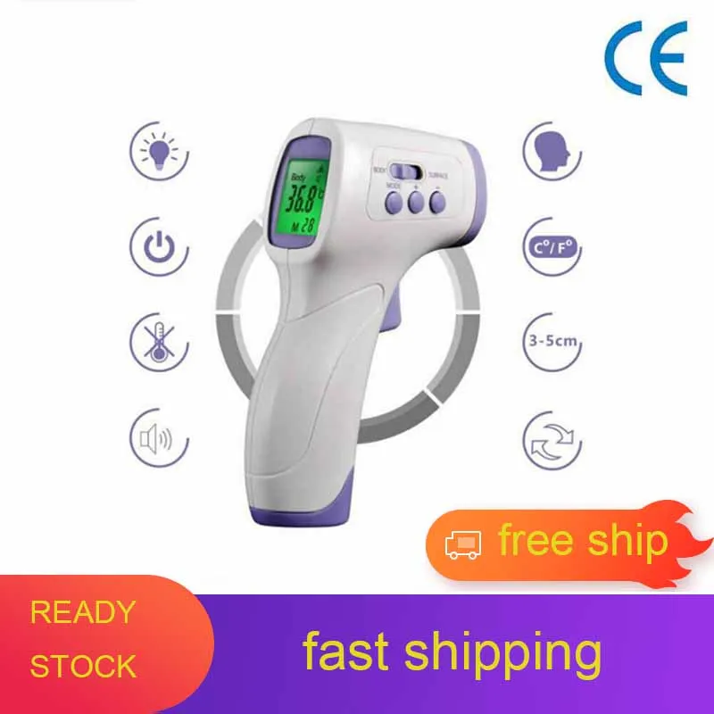 New Forehead Thermometer Non Contact Thermometer Infrared Digital Sensor Body Temperature Fever Digital Measure Tool Smart Home
New Forehead Thermometer Non Contact Thermometer Infrared Digital Sensor Body Temperature Fever Digital Measure Tool Smart Home