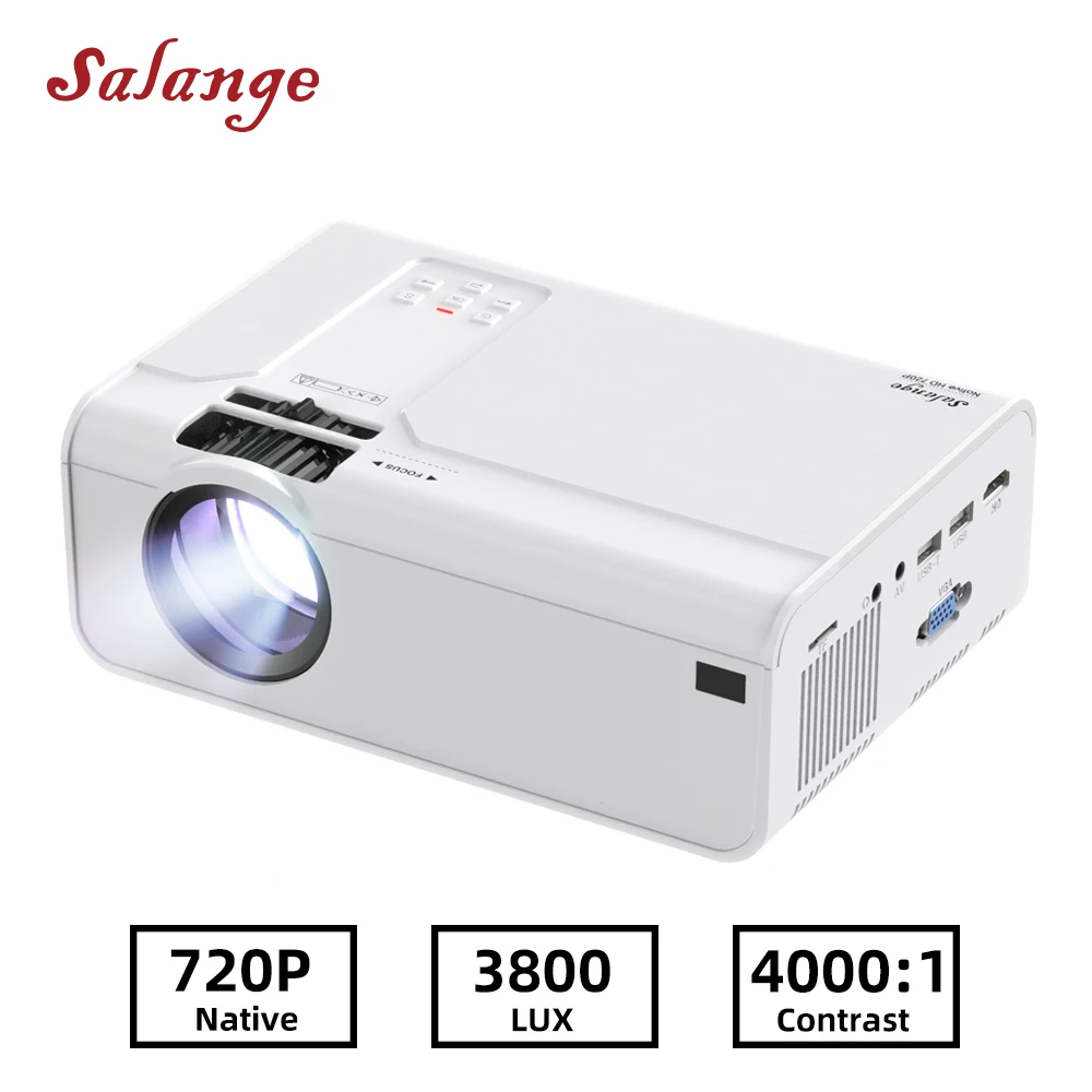Salange P60 Led Projector for Home Theatre System HD Projetor 720P Portable Proyector 1280x720P Resolution 3D Video Beamer
Salange P60 Led Projector for Home Theatre System HD Projetor 720P Portable Proyector 1280x720P Resolution 3D Video Beamer
