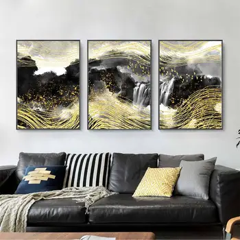 3Pcs mosaic Gold Line Black Mountain Waterfall Foggy Landscape 5d diy embroidery diamond painting full square round drill FS284
3Pcs mosaic Gold Line Black Mountain Waterfall Foggy Landscape 5d diy embroidery diamond painting full square round drill FS284