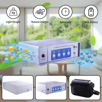 Portable Oxygen Concentrator Oxygene Enrichment Machine Continuous 1-3L/min Adjustable Flow With 2200mAh Battery Household Home
Portable Oxygen Concentrator Oxygene Enrichment Machine Continuous 1-3L/min Adjustable Flow With 2200mAh Battery Household Home