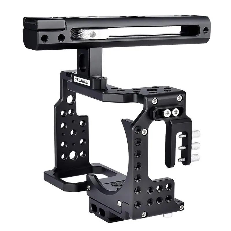 YELANGU Camera Cage Protector Single Frame / Frame + Handle / Full Suit SLR Photography Rabbit Cage Kit for Sony A7 Camera
YELANGU Camera Cage Protector Single Frame / Frame + Handle / Full Suit SLR Photography Rabbit Cage Kit for Sony A7 Camera