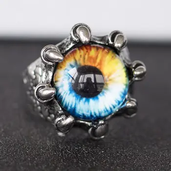 Personality Silver Plated Dragon Eye Ring Gothic Punk Open Finger Ring Motorcycle Party Biker Jewelry Men Women Wedding Ring
Personality Silver Plated Dragon Eye Ring Gothic Punk Open Finger Ring Motorcycle Party Biker Jewelry Men Women Wedding Ring