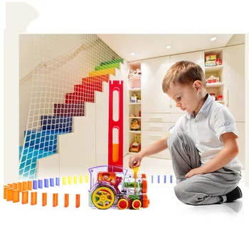 Automatic placement Domino Electric Train With Light Sound Model Toy Educational Building Blocks DIY Plastic Toy Set
Automatic placement Domino Electric Train With Light Sound Model Toy Educational Building Blocks DIY Plastic Toy Set