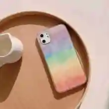 สำหรับ Vivo X21 UD X21i Y83 Y81 Y85 V9 X23 X27 Y91 Y95 Y93 น่ารัก Ranbow ทาสี Shinning Glitter กลับปกโทรศัพท์ Fundas Coque(China)