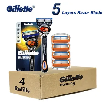 Gillette Fusion Proglide Razors Men Manual Shaver Razors Machine for Shaving Blades with 5pcs Original Replacement Blade
Gillette Fusion Proglide Razors Men Manual Shaver Razors Machine for Shaving Blades with 5pcs Original Replacement Blade