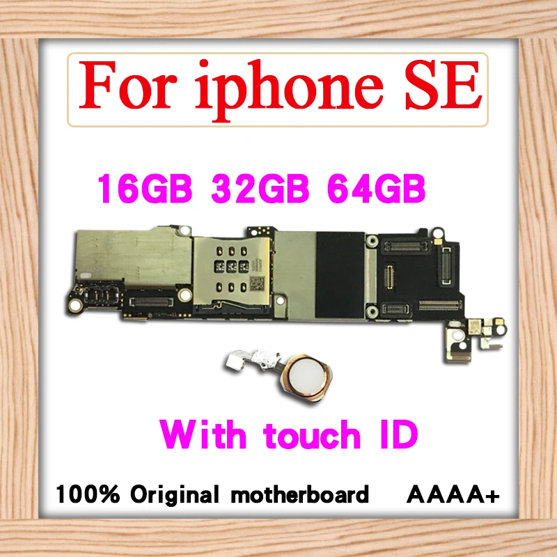 16gb / 32gb /64gb for iPhone 5SE Motherboard with Touch ID/Without Touch ID,100% Original unlocked for iphone SE Mainboard Plate 
16gb / 32gb /64gb for iPhone 5SE Motherboard with Touch ID/Without Touch ID,100% Original unlocked for iphone SE Mainboard Plate