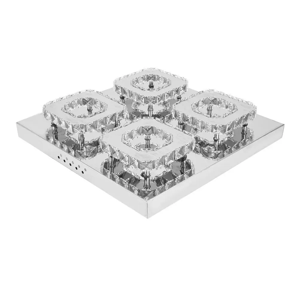 Square Dimming Bedroom Crystal Lamp Modern Minimalist Ultra-Thin LED Living Room Ceiling Lamp Restaurant Stainless-steel Lamps
Square Dimming Bedroom Crystal Lamp Modern Minimalist Ultra-Thin LED Living Room Ceiling Lamp Restaurant Stainless-steel Lamps