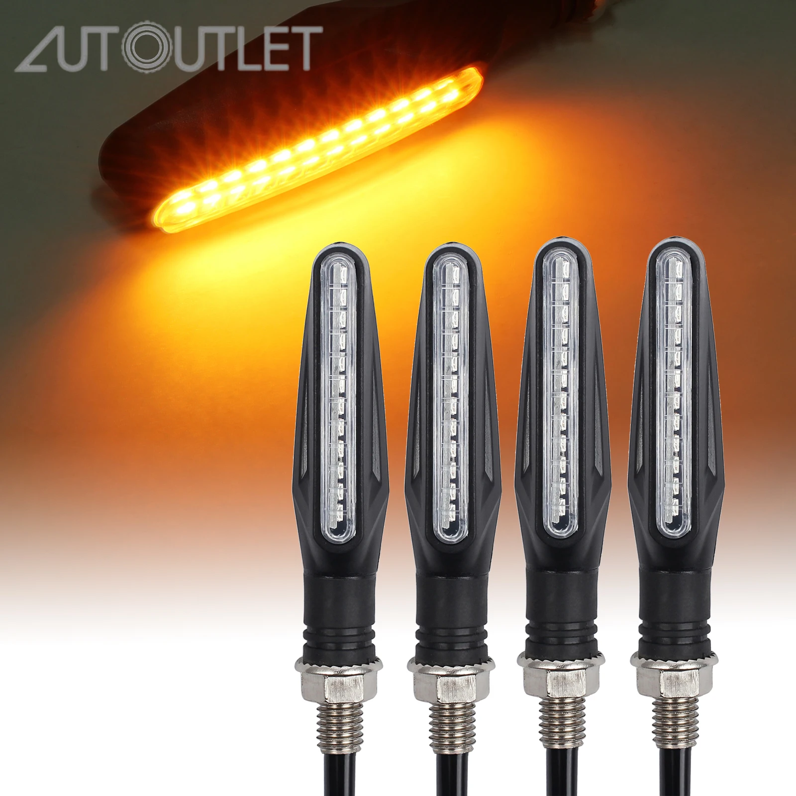 Универсальный индикатор поворота мотоцикла AUTOUTLET, 4 шт., желтый свет, 12 светодиодов, для Yamaha 
Универсальный индикатор поворота мотоцикла AUTOUTLET, 4 шт., желтый свет, 12 светодиодов, для Yamaha
