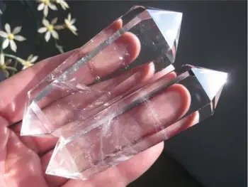 2pcs Natural Clear Quartz Crystal Double Terminated Wand Points Healing 
2pcs Natural Clear Quartz Crystal Double Terminated Wand Points Healing