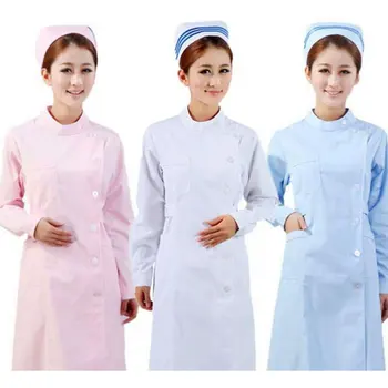 Women Solid Color Hospital Doctor Uniform Scrub Tops Medical Services Lab Coat Adult Nurse Dress Costume Custom
Women Solid Color Hospital Doctor Uniform Scrub Tops Medical Services Lab Coat Adult Nurse Dress Costume Custom