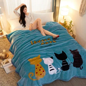 Raschel blanket thickened winter cartoon blanket double layer Osaka flower student blanket
Raschel blanket thickened winter cartoon blanket double layer Osaka flower student blanket