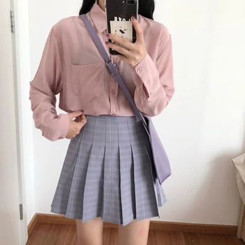 2020 Spring Summer Kawaii Sweet Student High Waist Above Knee Skirts Korean Casual Women Plaid Empire Pleated A-Line Mini Skirt
2020 Spring Summer Kawaii Sweet Student High Waist Above Knee Skirts Korean Casual Women Plaid Empire Pleated A-Line Mini Skirt