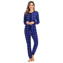 Women's Plaid Cotton Woven Flannel Jumpsuit Pajamas Home Wear Thermal Clothes women pajama set cute underwear set
Women's Plaid Cotton Woven Flannel Jumpsuit Pajamas Home Wear Thermal Clothes women pajama set cute underwear set