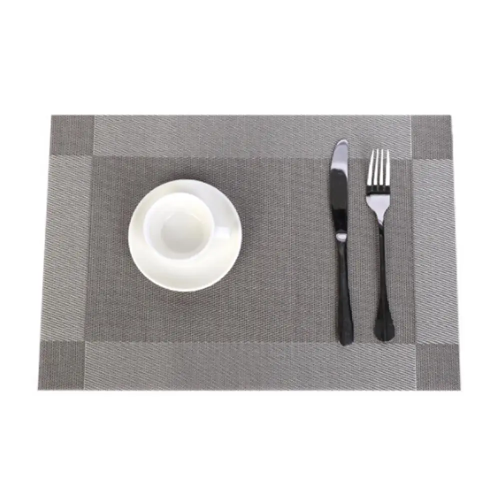 Placemats PVC Plastic Non Slip Washable Placemats for Dining Table Runner Linens Place Mat in Kitchen Accessories Cup Wine Mat
Placemats PVC Plastic Non Slip Washable Placemats for Dining Table Runner Linens Place Mat in Kitchen Accessories Cup Wine Mat