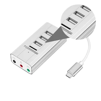 USB External Sound Card TYPE-C Port 3 Port HUB Adapter Multifunction Converter Card Reader
USB External Sound Card TYPE-C Port 3 Port HUB Adapter Multifunction Converter Card Reader