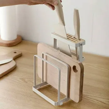 Japanese Wrought Iron Cutting Board Knife Rack Drain Rack Multifunctional Kitchen Rack Knife Storage Rack 
Japanese Wrought Iron Cutting Board Knife Rack Drain Rack Multifunctional Kitchen Rack Knife Storage Rack