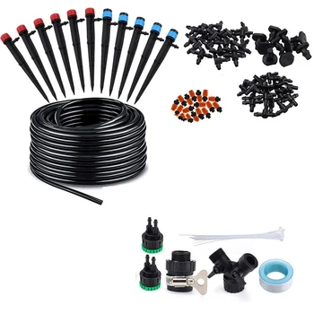 Mini Drip Irrigation Kit Garden Irrigation System with Adjustable Sprinkler Misting Cooling System for Greenhouse/Lawn
Mini Drip Irrigation Kit Garden Irrigation System with Adjustable Sprinkler Misting Cooling System for Greenhouse/Lawn