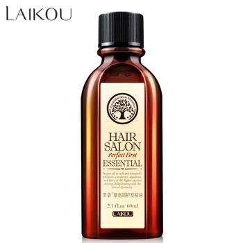 

LAIKOU 60ml Moroccan argan oil hair care protect damaged hair moisture Hair keratin Repair korean cosmetics Hair Scalp Treatment