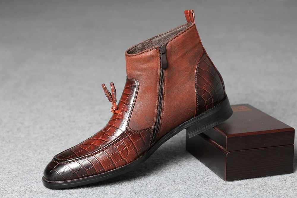 40~46 Leather Boots men Comfortable Brand Fashion 2022 Ankle Boots Men #KD5285C3 40~46 Leather Boots men Comfortable Brand Fashion 2022 Ankle Boots Men #KD5285C3