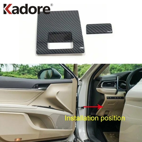 For Toyota Camry 2018 2019 2020 Carbon Fiber Car Driving Side Inner Glove Storage Box Handle Cover Trim Interior Accessories
For Toyota Camry 2018 2019 2020 Carbon Fiber Car Driving Side Inner Glove Storage Box Handle Cover Trim Interior Accessories