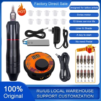 Tattoo Machine Pen Rotary Gun Permanent Makeup Microblading Eyebrow For Liner & Shader With Tattoo Cartridge Needles Grip Supply
Tattoo Machine Pen Rotary Gun Permanent Makeup Microblading Eyebrow For Liner & Shader With Tattoo Cartridge Needles Grip Supply