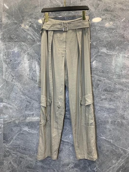 2020 Spring and Summer New Women's Buckle Belt Waist Hugging Decoration Solid Color All-match Trousers Casual Pants 716
2020 Spring and Summer New Women's Buckle Belt Waist Hugging Decoration Solid Color All-match Trousers Casual Pants 716