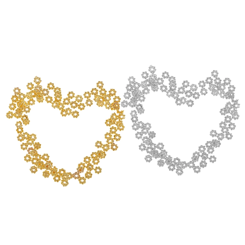 200pcs 4mm Gold/Sliver Plated Small Daisy Metal Spacer Beads Jewelry Making 200pcs 4mm Gold/Sliver Plated Small Daisy Metal Spacer Beads Jewelry Making
