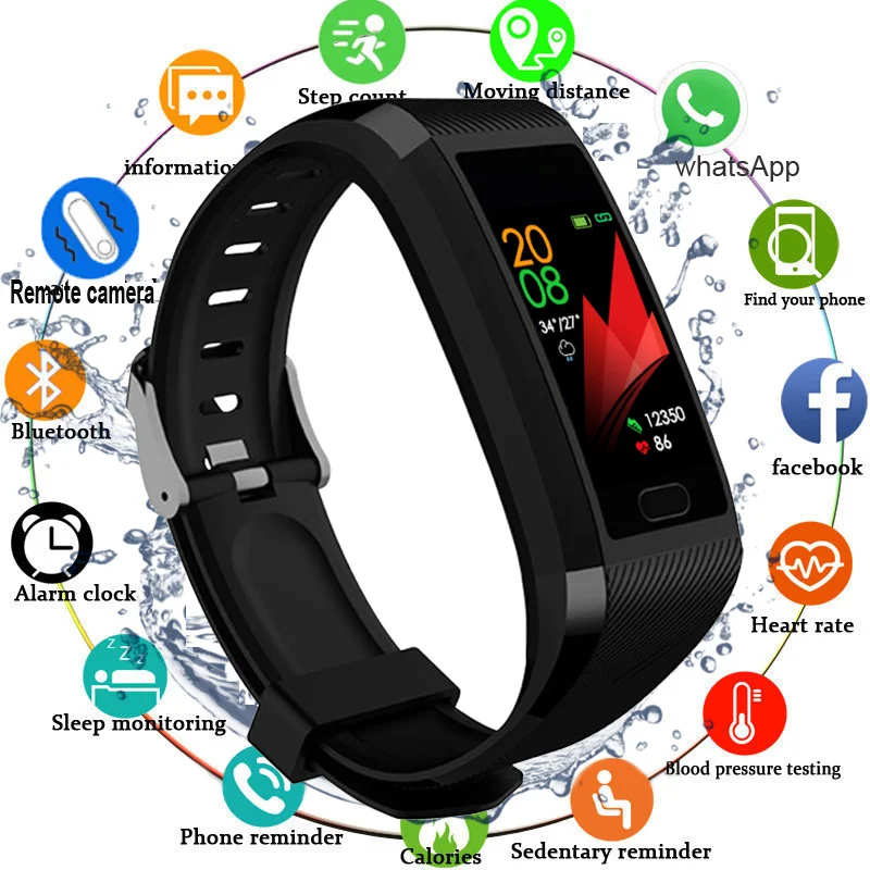 2020 Touch Screen Smart Band Watch Fitness Tracker Smart Bracelet Blood Pressure Measurement Sport Fitness Bracelet Men Women
2020 Touch Screen Smart Band Watch Fitness Tracker Smart Bracelet Blood Pressure Measurement Sport Fitness Bracelet Men Women