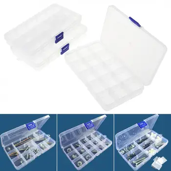3pcs 15 Grid Adjustable Transparent Plastic Jewelry Ring Earrings Box Case Detachable Hardware Tool Box Assortment Box with Lid
3pcs 15 Grid Adjustable Transparent Plastic Jewelry Ring Earrings Box Case Detachable Hardware Tool Box Assortment Box with Lid
