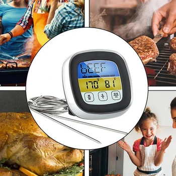 Wireless BBQ Thermometer With Six Probes Bluetooth Food Cooking Timer For Oven Meat Grill Thermometer With Free App Control
Wireless BBQ Thermometer With Six Probes Bluetooth Food Cooking Timer For Oven Meat Grill Thermometer With Free App Control