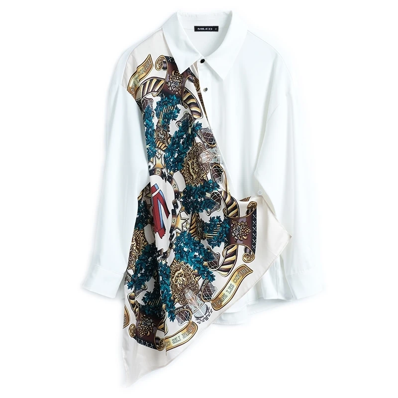 Vintage Patchwork Irregular Cut Out Print Loose Shirts Women Long Sleeve Blouse 2021 Fashion Ladies Chic Streetwear Splicing Top
Vintage Patchwork Irregular Cut Out Print Loose Shirts Women Long Sleeve Blouse 2021 Fashion Ladies Chic Streetwear Splicing Top