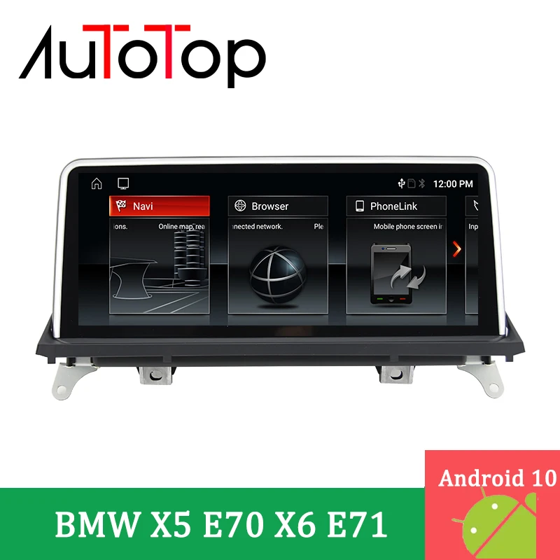 AUTOTOP 1din 10 25 ''IPS экран Android 0 автомобильный мультимедийный плеер для BMW X5 E70/X6 E71 (2007