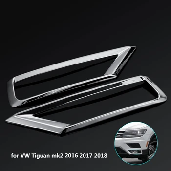 Hot New 2x Car Front Fog Light Cover Trim Day Running head Light ABS Chrome Sticker for Volkswagen VW Tiguan Mk2 2016 2017 2018 
Hot New 2x Car Front Fog Light Cover Trim Day Running head Light ABS Chrome Sticker for Volkswagen VW Tiguan Mk2 2016 2017 2018