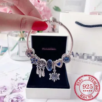 S925 Sterling Silver Snake Bone Chain Bracelet Bracelet Blue Opal Beaded Finished Bracelet Fashion Trend Feather Pendant 
S925 Sterling Silver Snake Bone Chain Bracelet Bracelet Blue Opal Beaded Finished Bracelet Fashion Trend Feather Pendant