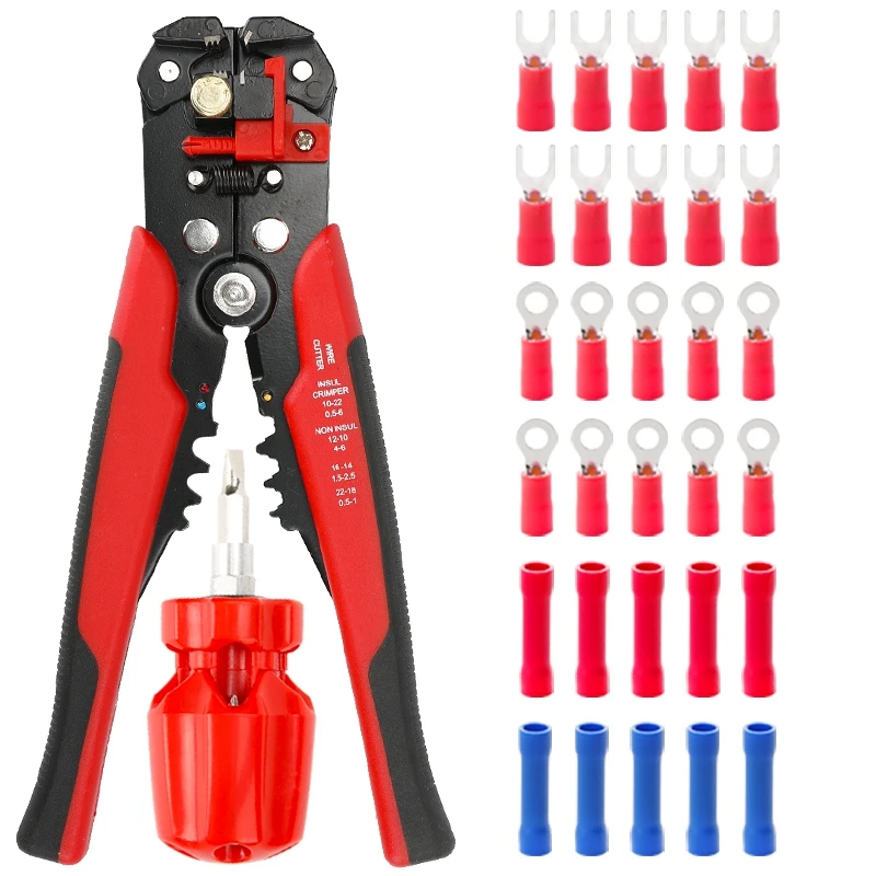 Multi Tools Pliers Stripper Cutter Cable Wire Capability 0.25-6Mm2 HS-D1 YE-1 Brand Crimper Acutomatic Electrical Repair Tools
Multi Tools Pliers Stripper Cutter Cable Wire Capability 0.25-6Mm2 HS-D1 YE-1 Brand Crimper Acutomatic Electrical Repair Tools