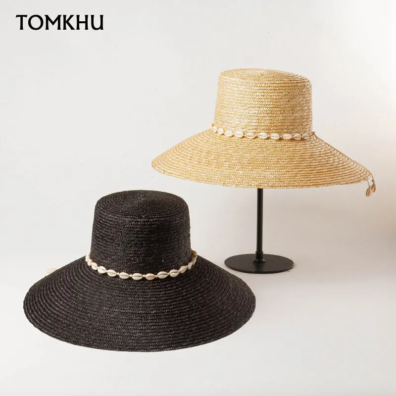 New Summer Flat Top Wide Brim Straw Basin Hats For Women Outdoor Sunshade Natural Straw Hat European American Custom Beach Hat
New Summer Flat Top Wide Brim Straw Basin Hats For Women Outdoor Sunshade Natural Straw Hat European American Custom Beach Hat